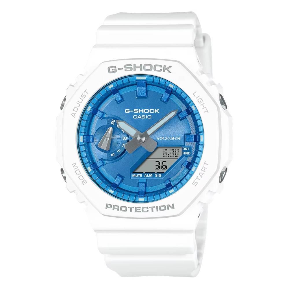 

Casio g-shock youth analog-digital watch, 42. 5 mm, ga-2100ws-7adr – white