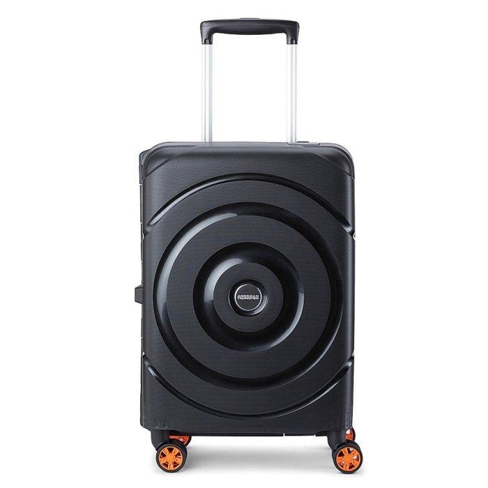 

American tourister circurity hard sided spinner luggage, 55 cm, sb0x09001 - black