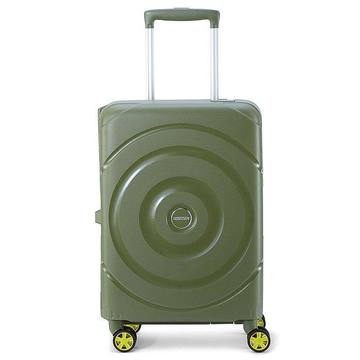 

American tourister circurity hard sided spinner luggage, 55 cm, sb0x24001 - olive green