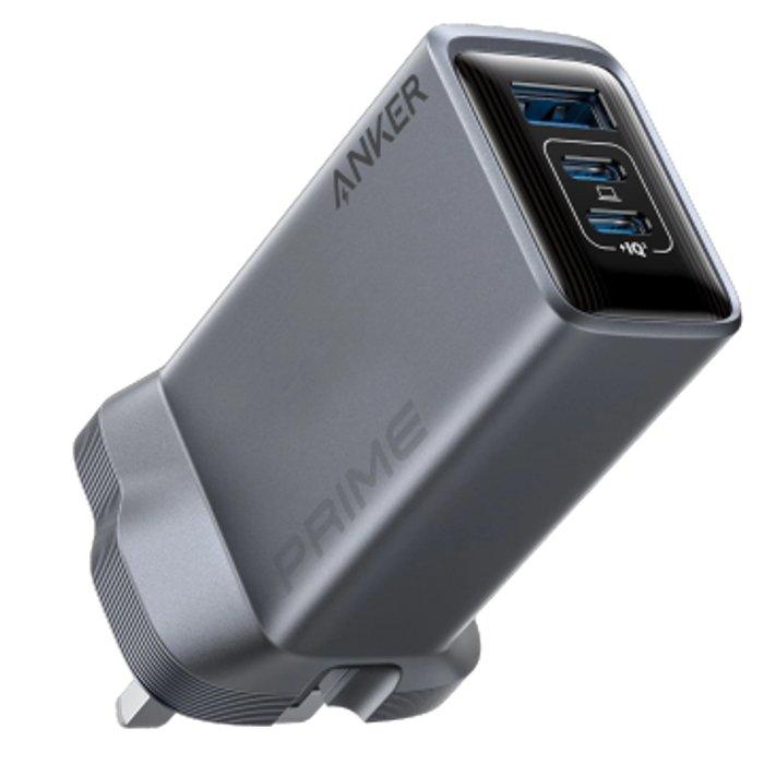 

Anker prime charger, 100w, 3-port gan usb charger, a2688241 - silver