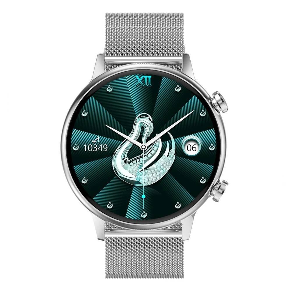 

G tab gt9 smartwatch for women, 1. 1" amoled display - silver