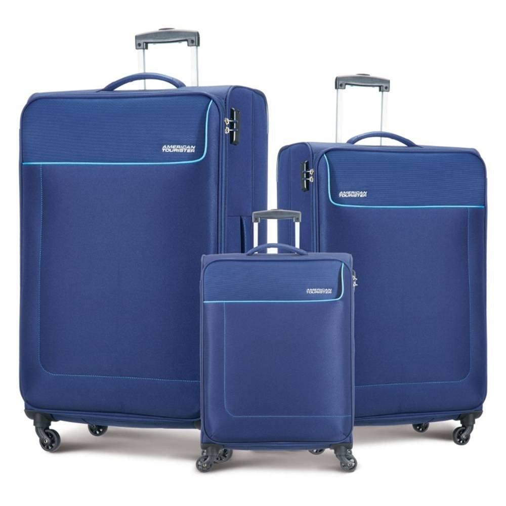 

American tourister jamaica 3 piece luggage set of 58+69+80 cm , 27ox41104 - navy