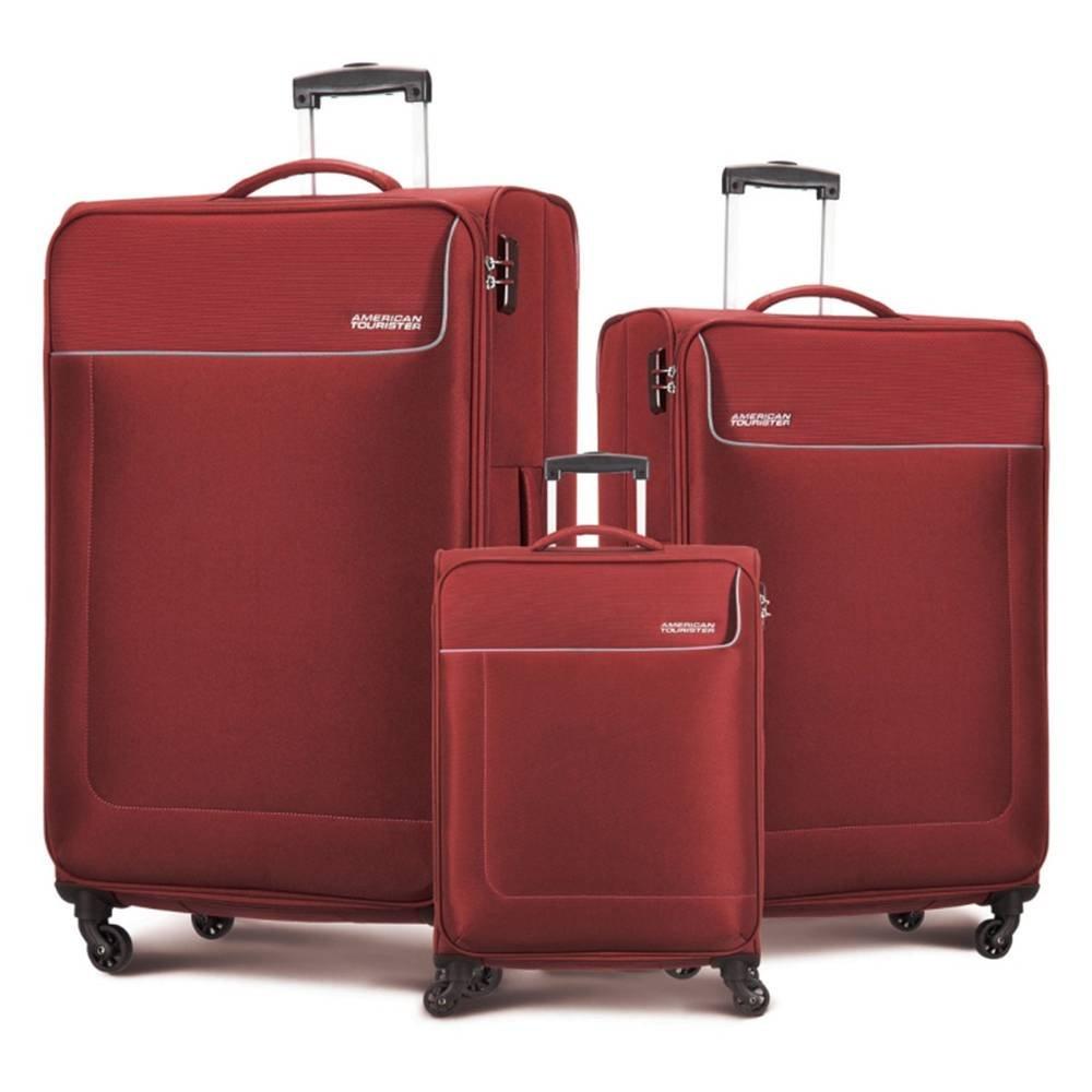 

American tourister jamaica 3 piece luggage set of 58+69+80 cm , 27ox41104 - maroon