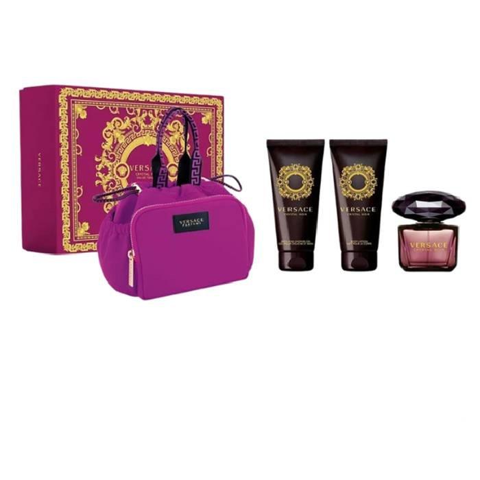

Versace crystal noir 4pcs women set edt 90ml + bl 100ml + sg 100ml + bag