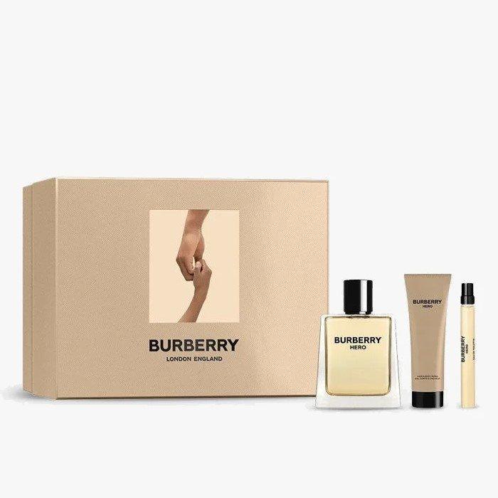 

Burberry hero 3pcs men gift set - edt 100ml, shower gel 75 ml & edt 10 ml.