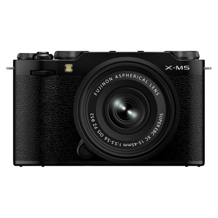 

Fuji x-m5 mirrorless camera with 15-45mm lens – black