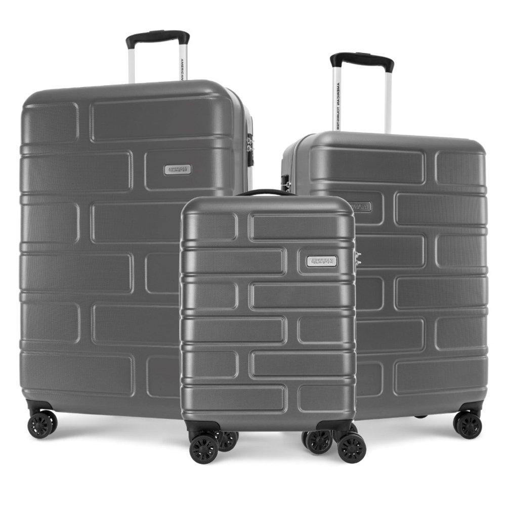 

American tourister bricklane luggage set, 3 pieces, ge3x18004 – dark shadow