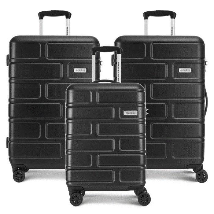 

American tourister bricklane luggage set, 3 pieces, ge3x89004 – black