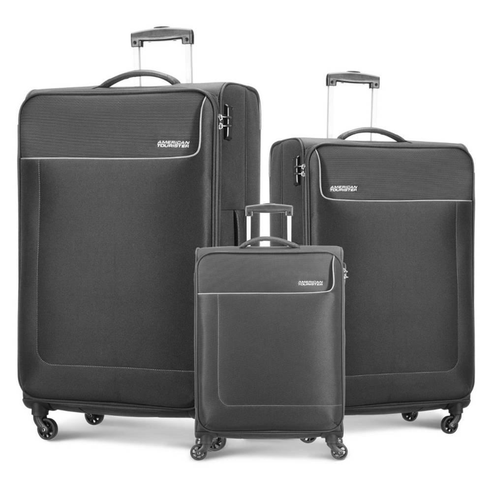 

American tourister jamaica 3 piece luggage set of 58+69+80 cm , 27ox08104 - grey