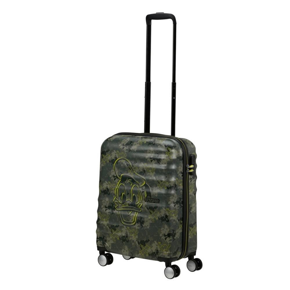 

American tourister wavebreaker disney donald duck camo trolley bag, 55cm - green