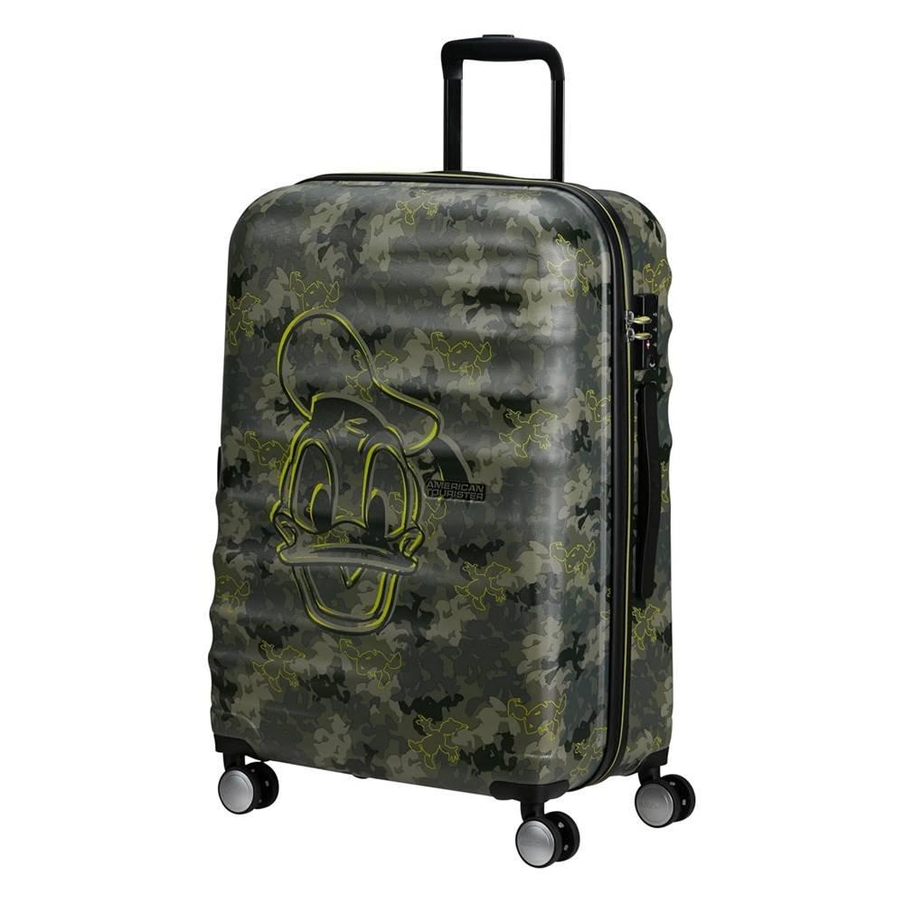 

American tourister wavebreaker disney donald duck camo trolley bag, 67cm - green