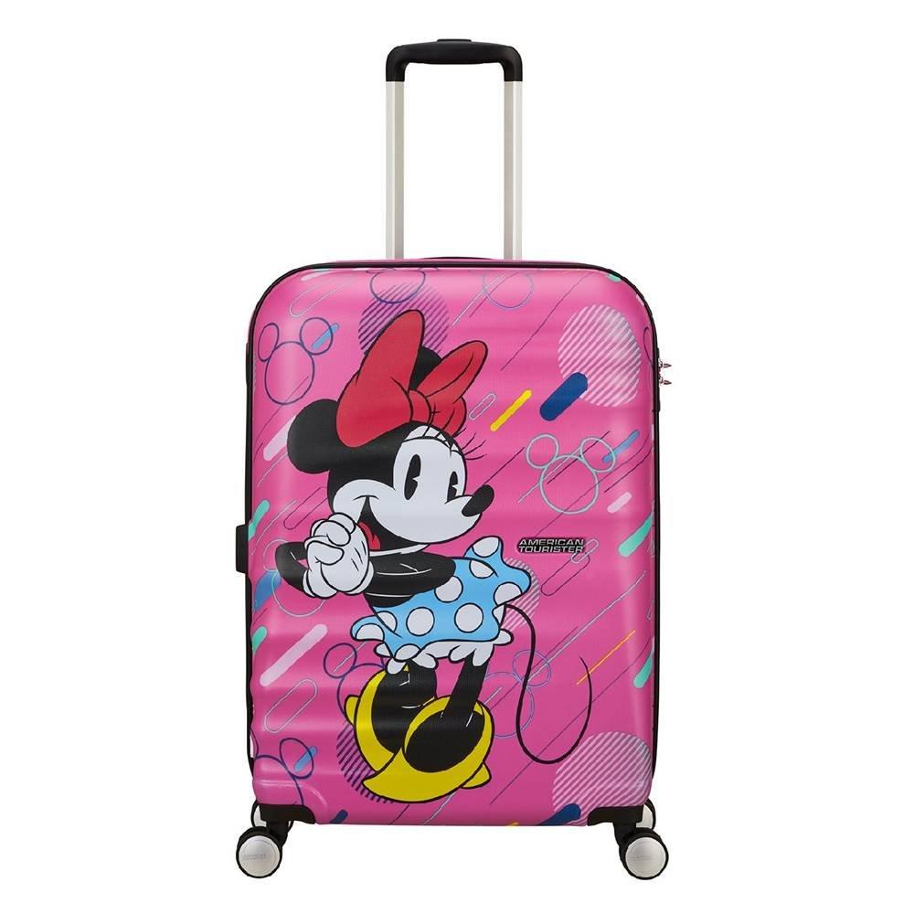 

American tourister wavebreaker disney minnie mouse trolley bag, 67cm - pink