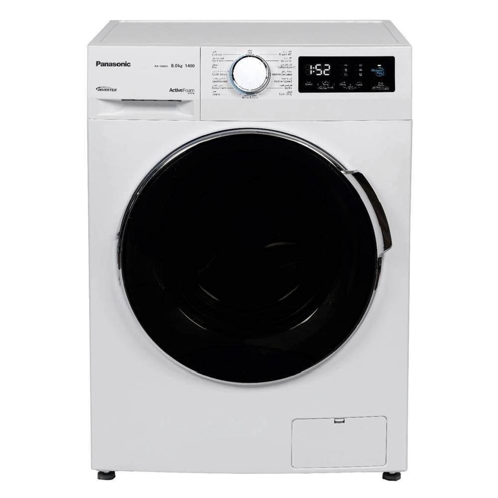 

Panasonic front load washer, 8 kg, na-16mg1wkw – white
