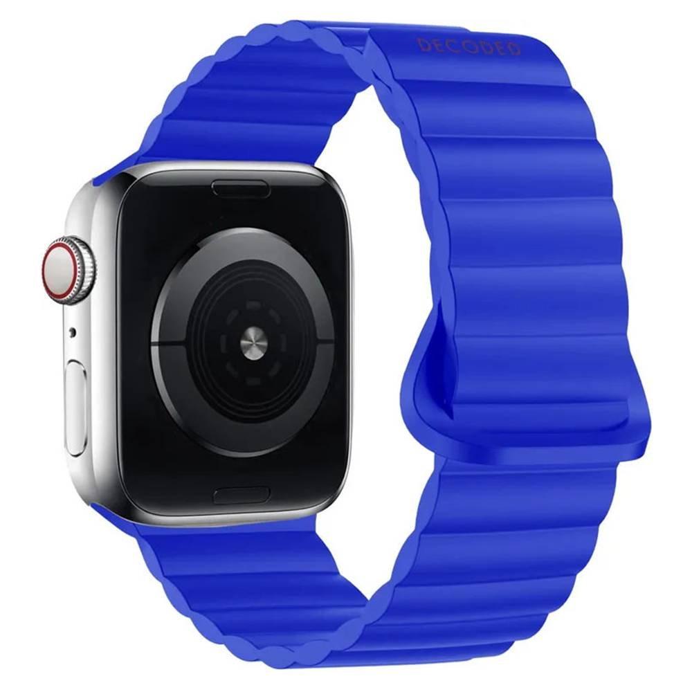 

Decoded silicone magnetic strap for 42/44/45/49 mm apple watch, d24aws45tsl4sgb - blue