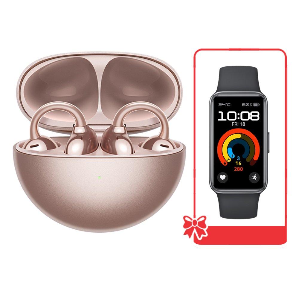 

Pre-order huawei freeclip wireless earbuds - rose gold + pink band 9 smart watch