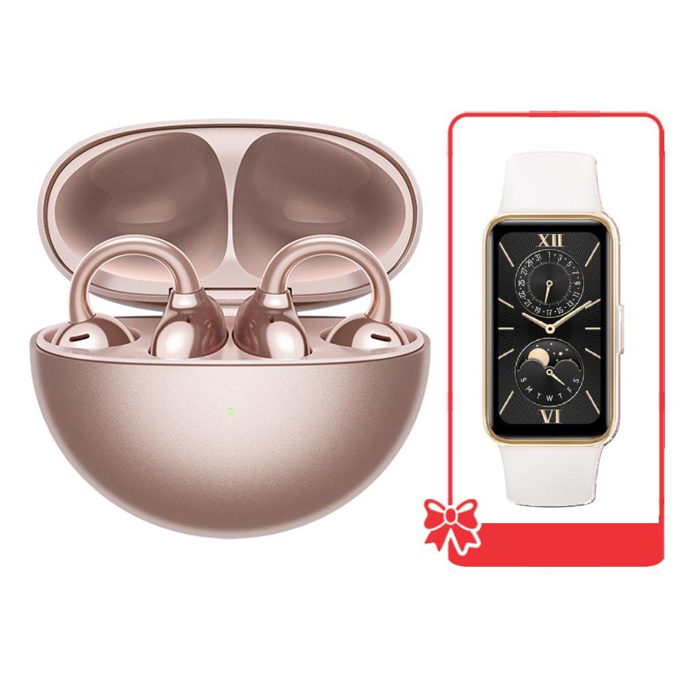 

Pre-order huawei freeclip wireless earbuds - rose gold + pink band 9 smart watch