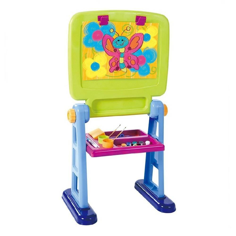

Playgo 53 count double sided easel game, 7370 - multi-colour