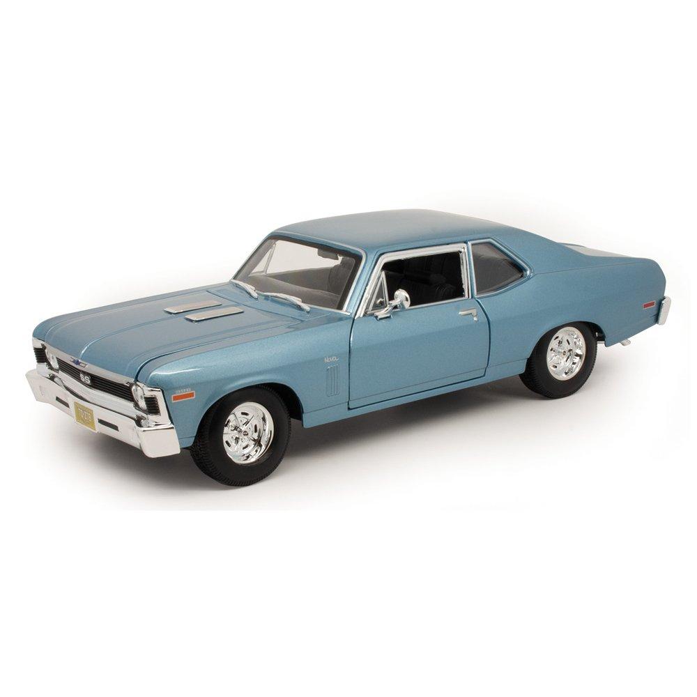 

Maisto 1:18 scale 1970 chevrolet nova ss coupe car, 31132 – blue