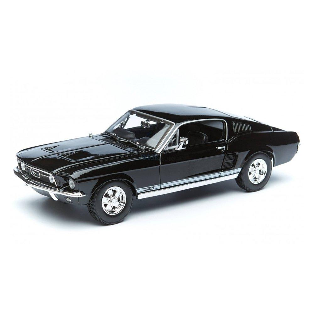 

Maisto 1:18 scale 1967 ford mustang fastback car, 31166bl - black