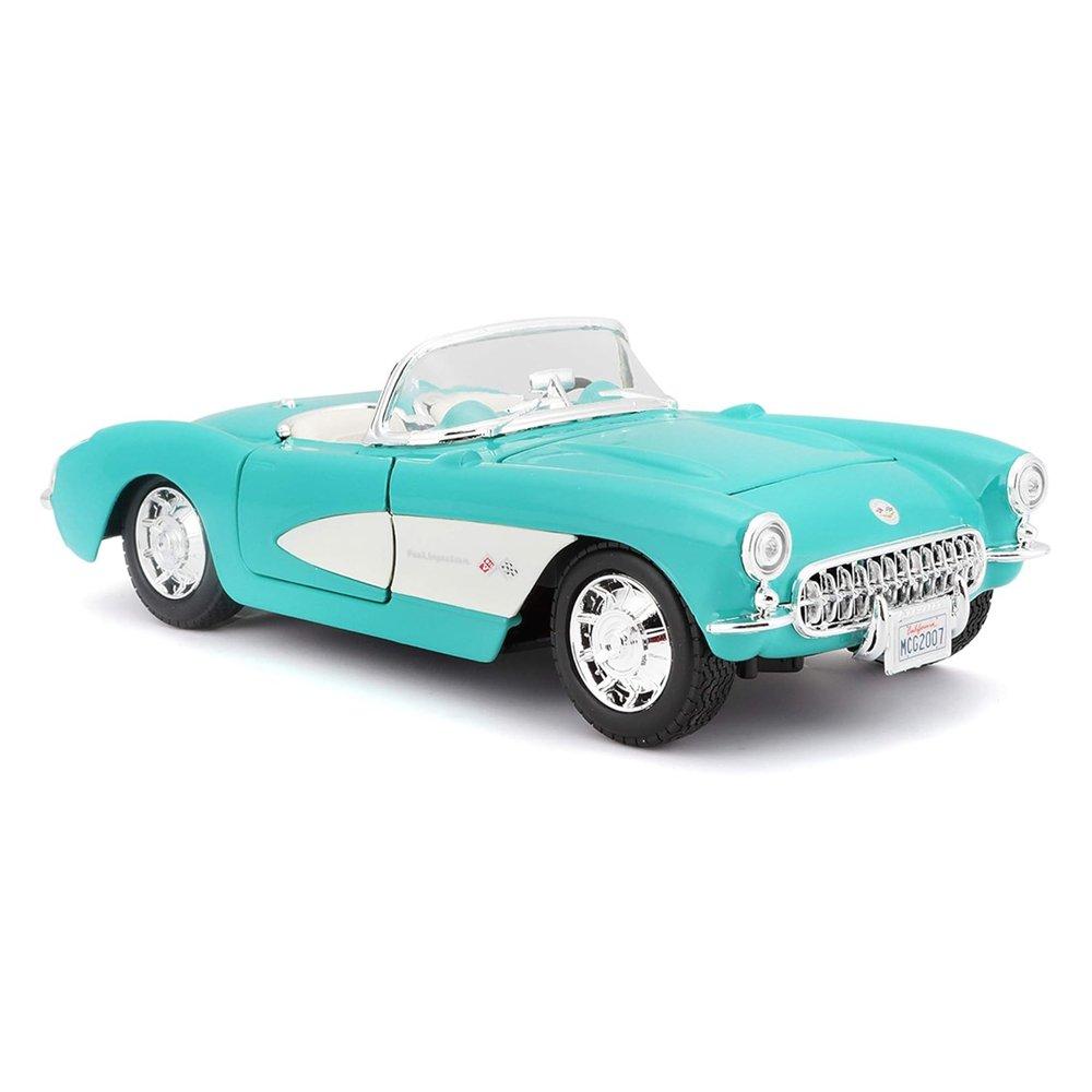 

Maisto 1:24 scale 1957 chevrolet corvette car, 31275 - sky blue
