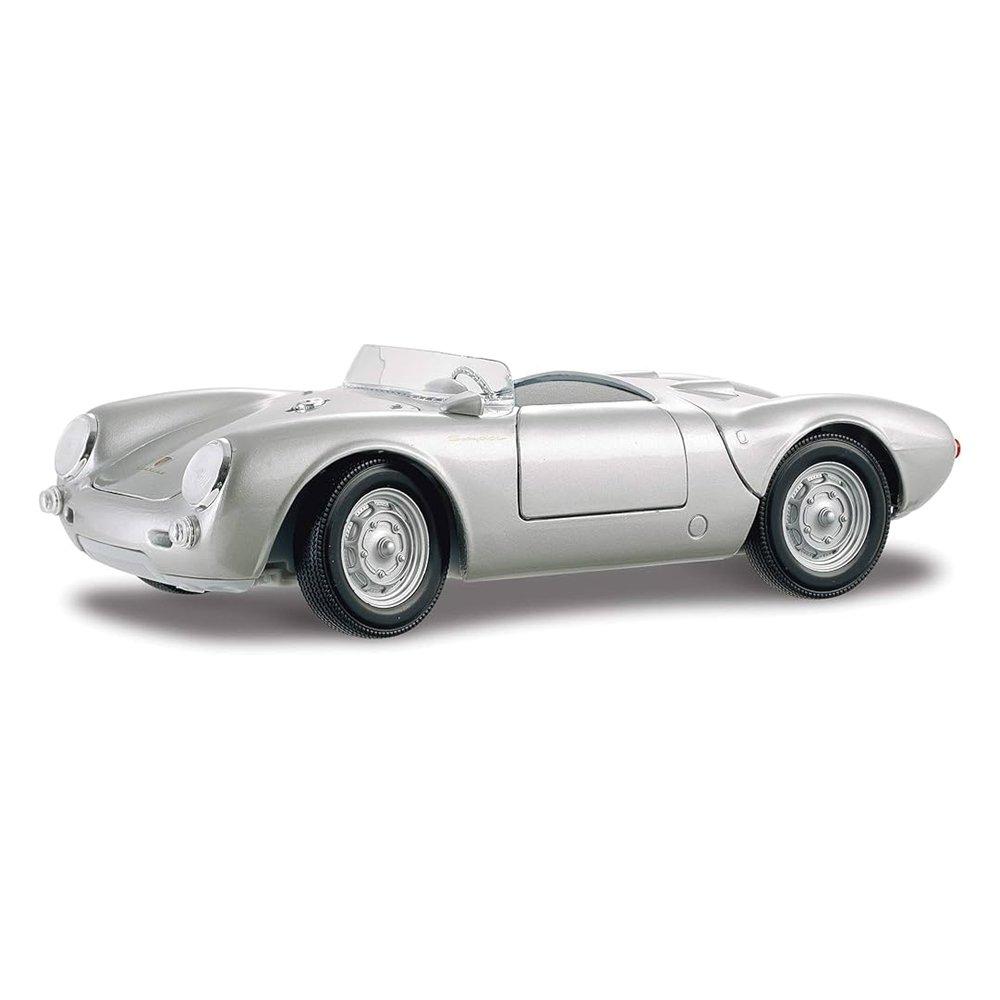 

Maisto 1:18 scale porsche 550a spyder car, 31843 - silver