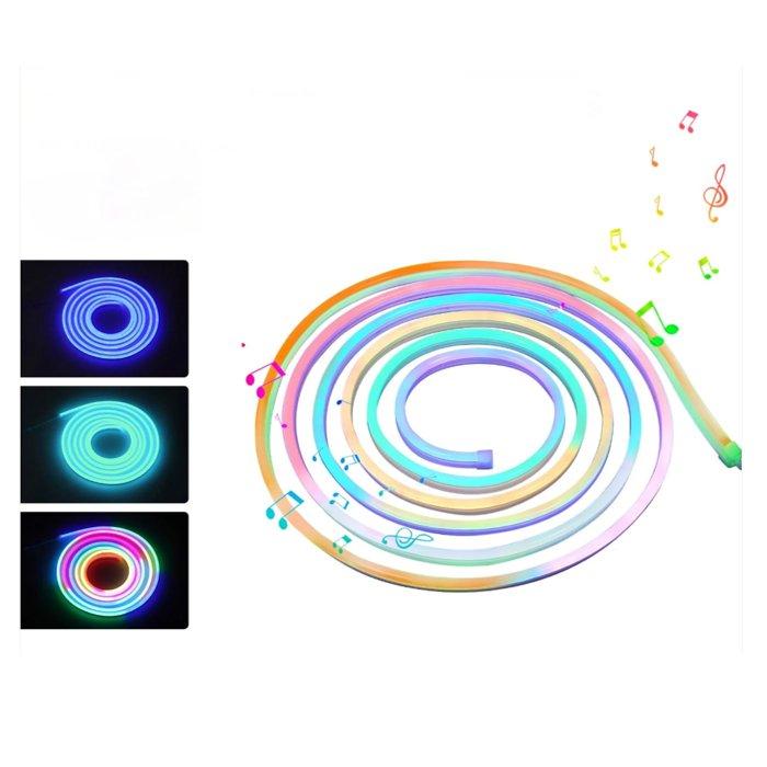 

Laxihub wifi+bluetooth neon music led smart light with remote control - multicolor