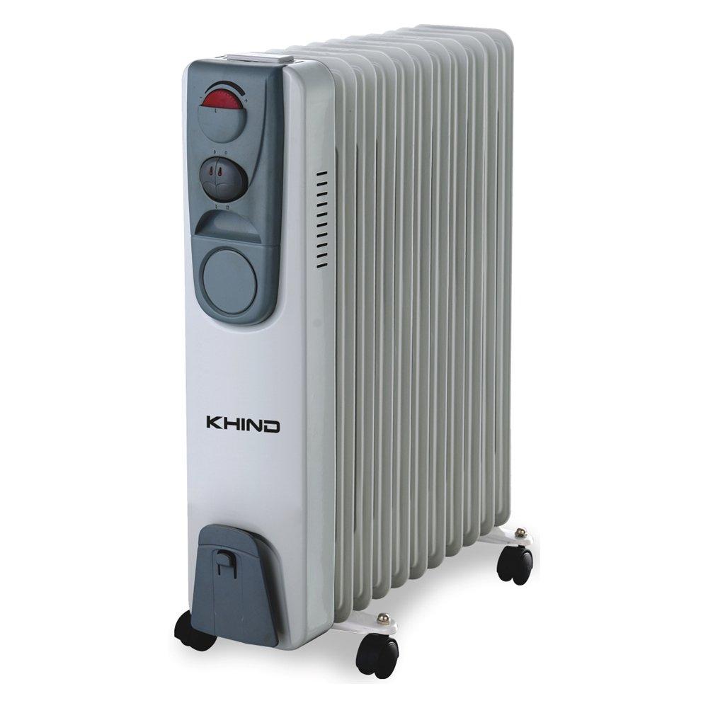 

Khind 11 fins oil heater, 2500w, of2511wg – grey