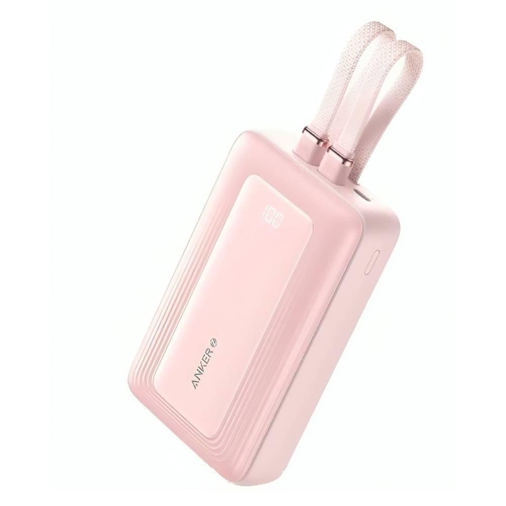 

Anker zolo power bank 20000mah, 30w, built-in usb-c cable & lightning cable, a1681h...