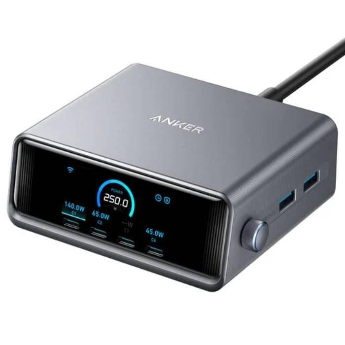 

Anker 6 ports prime charger, 250w, a2345241 - silver