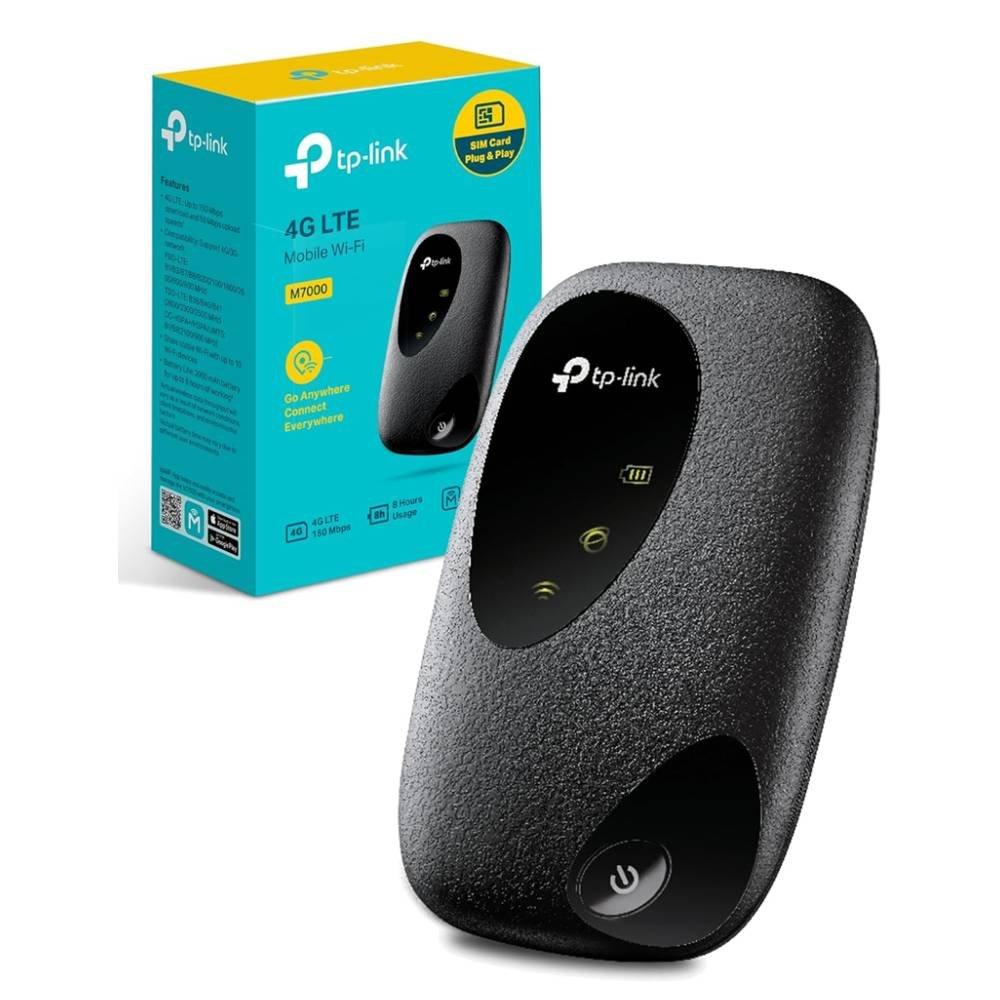 

Tp-link 4g lte wi-fi mobile router, wi-fi 4, dual-band, m7000 – black