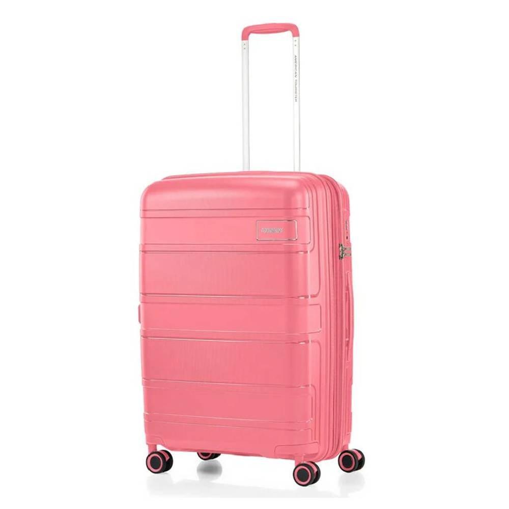 

American tourister litevlo spinner hard travel bag, 69cm, gz4x17004 - pink plush