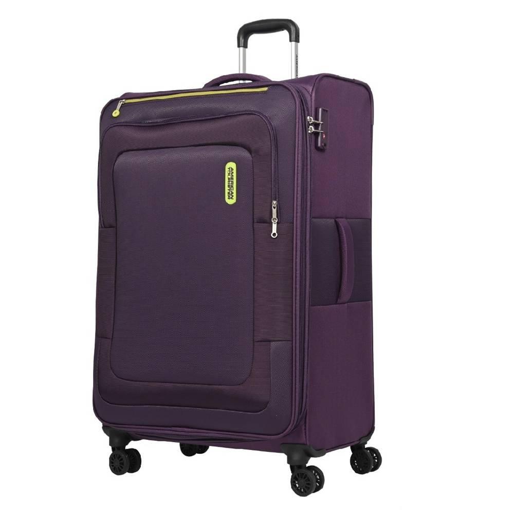 

American tourister duncan 83cm spinner soft luggage, fl8x91106 - purple