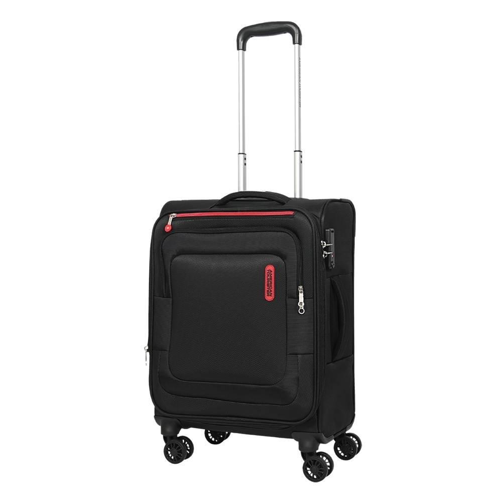 

American tourister duncan 55cm spinner soft luggage, fl8x09101 - black