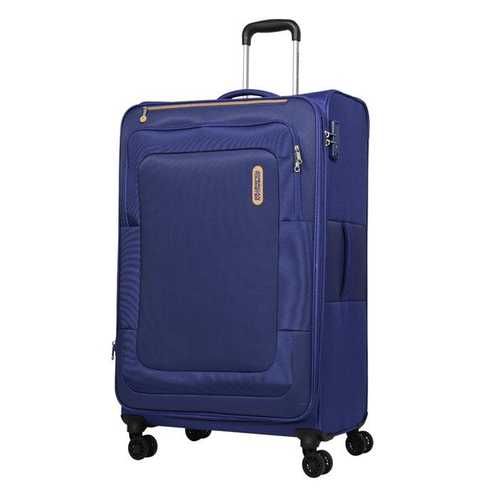 

American tourister duncan 83cm spinner soft luggage, fl8x41106 - navy blue
