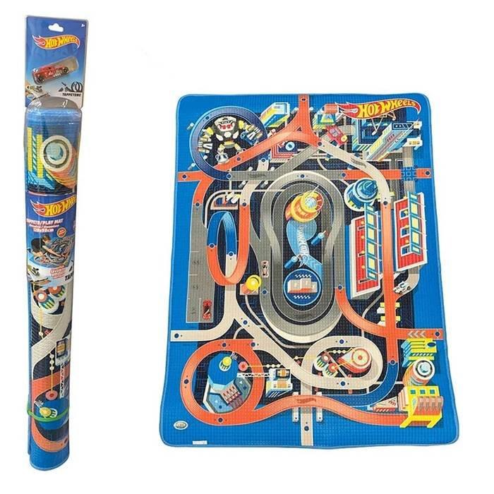 

Hot wheels soft & durable foam playmat with 1 hot wheels car, 42025 - multicolored