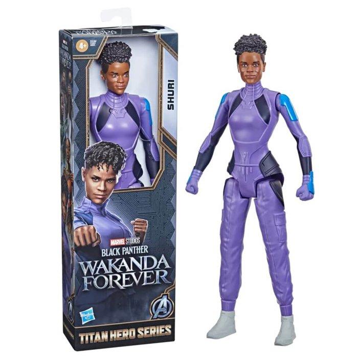 

Marvel black panther titan hero series 12-inch shuri figure, f4146 - purple