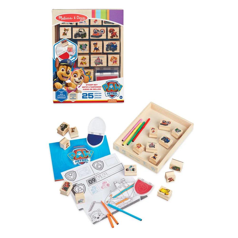 

Melissa & doug paw patrol wooden stamps activity set, 33264 - multicolor