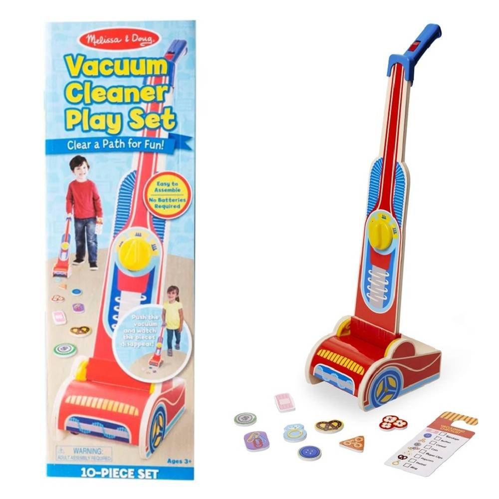 

Melissa & doug wooden vacuum cleaner game, 5189m&d - red