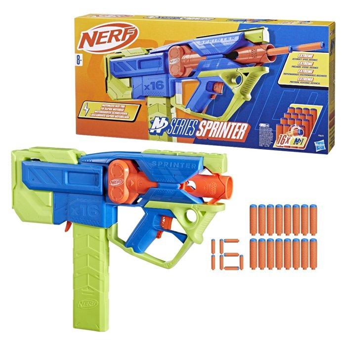 

Nerf n series sprinter motorized blaster, 16 nerf n1 darts, f8625 - multicolored