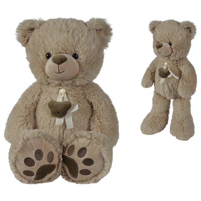 

Nicotoy bear with ribbon head plush toy, 6305810018 - beige