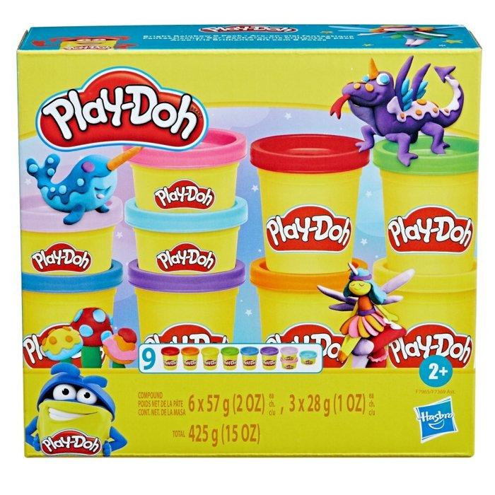 

Play-doh bright rainbow 9 pack dough - multicolor