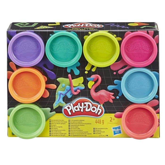 

Play-doh neon 8 pack dough, e5063 - multicolor