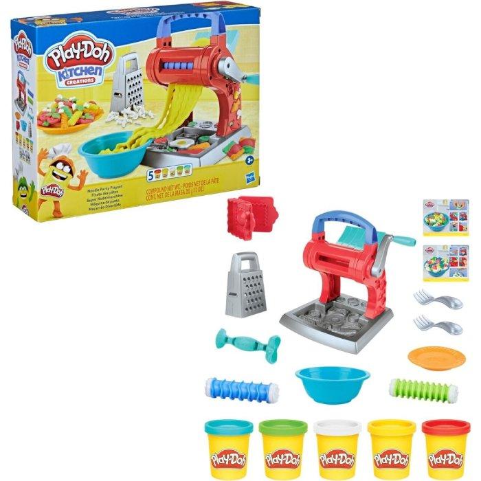 

Play-doh kitchen creations noodle party playset, e7776 - multicolored