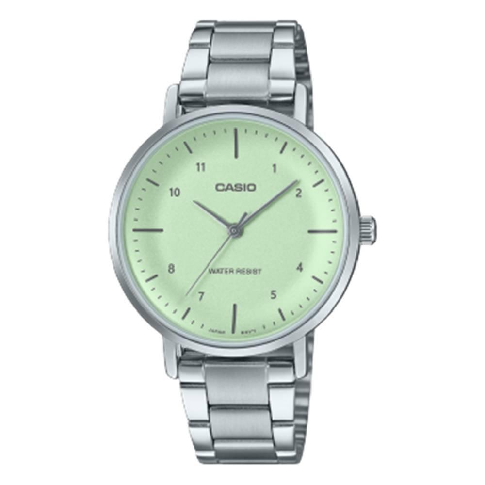 

Casio ladies watch, analog , 40mm, stainless steel strap, ltp-vt03d-3bdf - silver