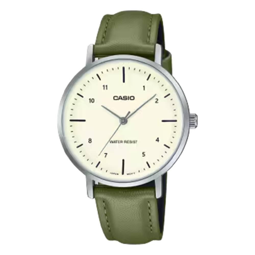 

Casio 40mm ladies analog watch, ltp-vt03l-3bdf - olive