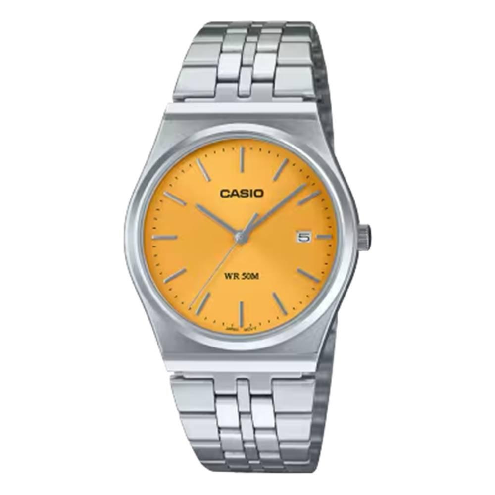 

Casio unisex watch, analog, 40mm, stainless steel strap, mtp-b145d-9avdf - silver