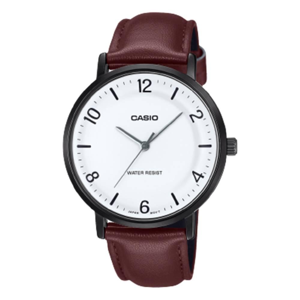

Casio men’s analog 40mm watch, mtp-vt03bl-7bdf - brown