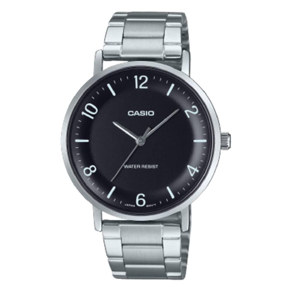 

Casio men’s analog 40mm watch, mtp-vt03d-1bdf - silver