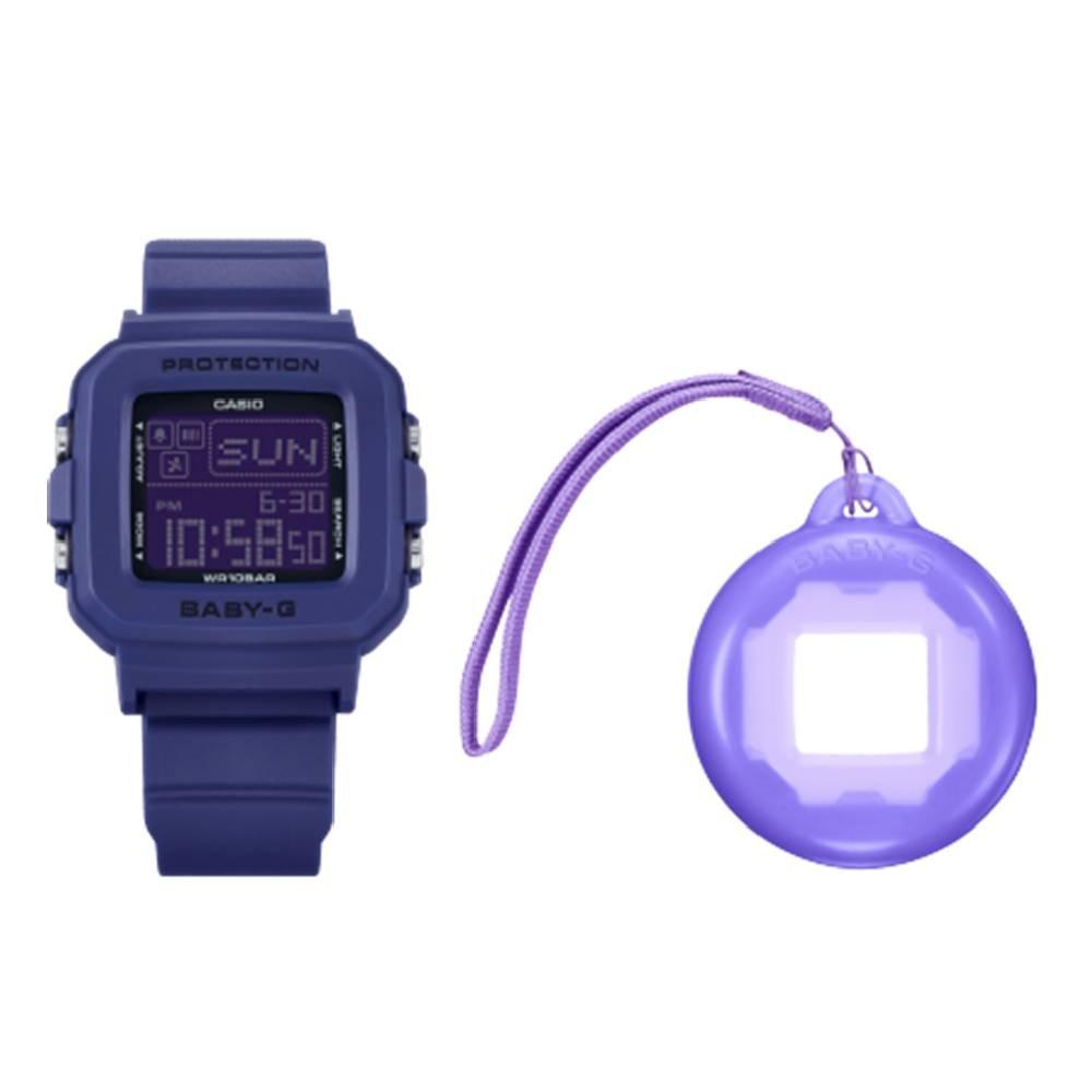 

Casio ladies digital 36mm watch, bgd-10k-2dr - purple