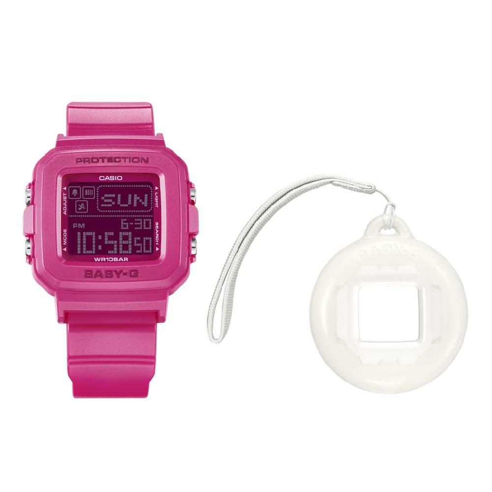 

Casio ladies digital 36mm watch, bgd-10k-4dr - phuchsia